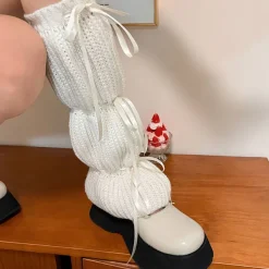 Other*Boogzel Clothing Balletcore Bows Leg Warmers