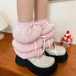 Other*Boogzel Clothing Balletcore Bows Leg Warmers