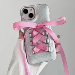 Iphone Cases*Boogzel Clothing Balletcore Ribbon Lace Up iPhone Case