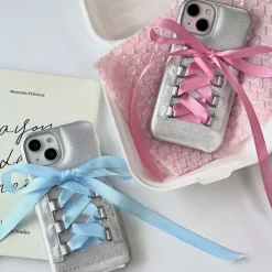 Iphone Cases*Boogzel Clothing Balletcore Ribbon Lace Up iPhone Case