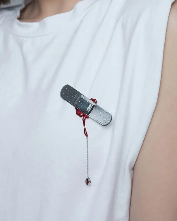 Other*Boogzel Clothing Band-Aid Brooch