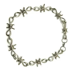 Necklaces & Chokers*Boogzel Clothing Barb Wire Choker Silver