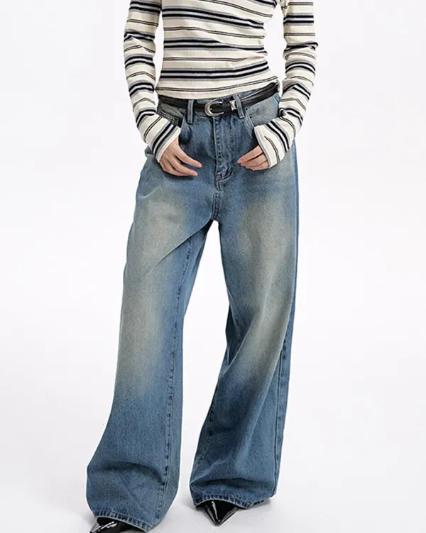 Jeans*Boogzel Clothing Basic Things Baggy Jeans Blue