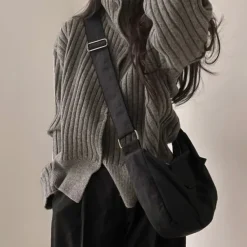 Knit Cardigans|Sweaters*Boogzel Clothing Basic Things Button Up Jumper Grey