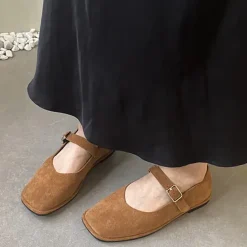 Sandals / Mary Janes|Classics*Boogzel Clothing Basic Things Suede Mary Jane Flats