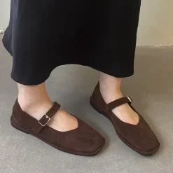 Sandals / Mary Janes|Classics*Boogzel Clothing Basic Things Suede Mary Jane Flats