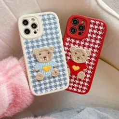 Iphone Cases*Boogzel Clothing Bear Embroidered iPhone Case