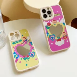 Iphone Cases*Boogzel Clothing Bear Heart Mirror iPhone Case