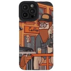 Iphone Cases*Boogzel Clothing Bearded Man With Dog IPhone Case Brown