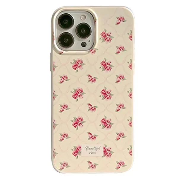 Iphone Cases*Boogzel Clothing Beautiful Roses iPhone Case White/pink