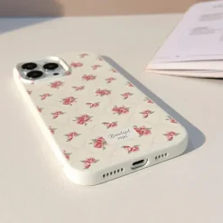 Iphone Cases*Boogzel Clothing Beautiful Roses iPhone Case White/pink