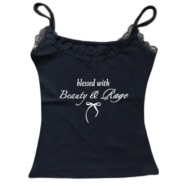 Y2K Tops*Boogzel Clothing Beauty & Rage Y2K Tank Top