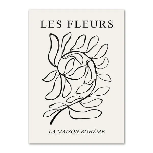 Posters / Tapestry|Aesthetic Room Decor*Boogzel Clothing Beige Outline Aesthetic Poster