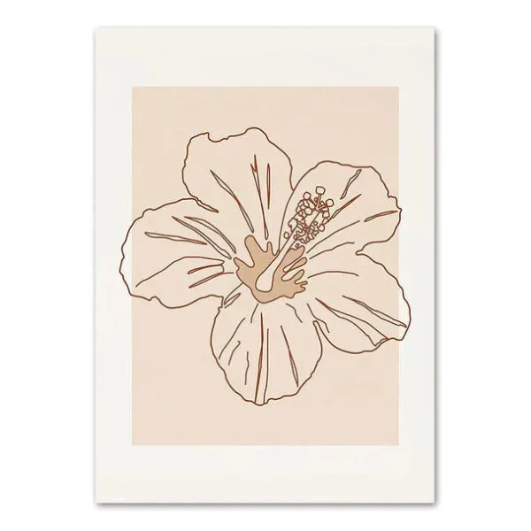 Posters / Tapestry|Aesthetic Room Decor*Boogzel Clothing Beige Outline Aesthetic Poster