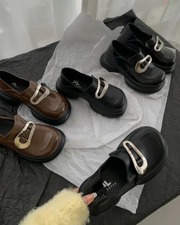 Mad|Boots / Platform Boots*Boogzel Clothing Big Buckle Platform Boots
