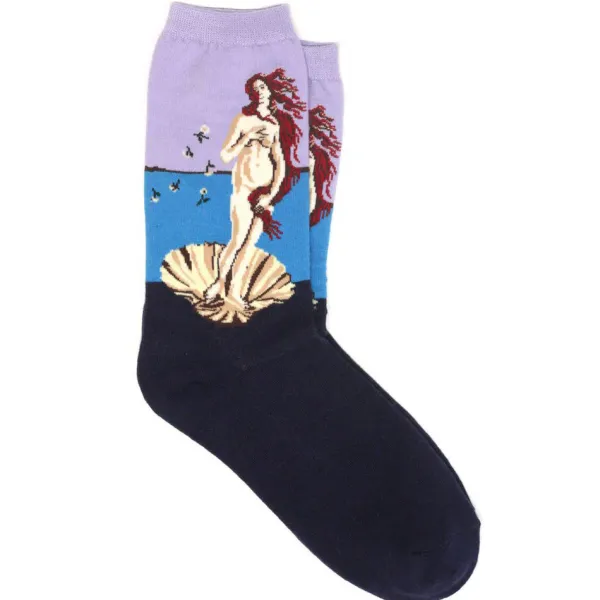 Socks*Boogzel Clothing Birth of Venus Botticelli Socks Blue