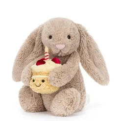 Aesthetic Room Decor*Jellycat Birthday Cake Bunny Plush Toy Beige