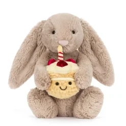 Aesthetic Room Decor*Jellycat Birthday Cake Bunny Plush Toy Beige
