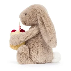 Aesthetic Room Decor*Jellycat Birthday Cake Bunny Plush Toy Beige