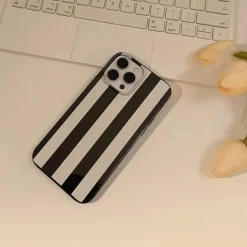 Iphone Cases*Boogzel Clothing Black & White Striped iPhone Case Black/white