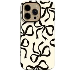 Iphone Cases*Boogzel Clothing Black Bows iPhone Case White/black