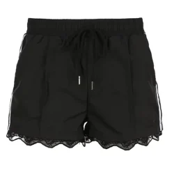 Shorts*Boogzel Clothing Blokette Side Stripe Lace Shorts Black