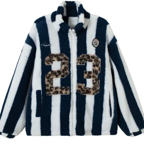 Coats & Jackets|Sweatshirts*Boogzel Clothing Blokette Stripe Fleece Jacket Blue/white