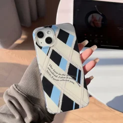 Iphone Cases*Boogzel Clothing Blue & Black Argyle iPhone Case Blue/black