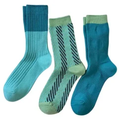 Socks*Boogzel Clothing Blue & Green Patterned Socks