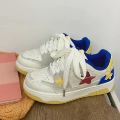 Aesthetic Sneakers*Boogzel Clothing Blue & Yellow Aesthetic Star Sneakers Blue/yellow