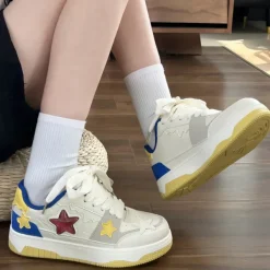 Aesthetic Sneakers*Boogzel Clothing Blue & Yellow Aesthetic Star Sneakers Blue/yellow