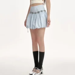 Skirts*Boogzel Clothing Balloon Mini Skirt Blue