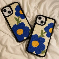Iphone Cases*Boogzel Clothing Blue Flower Teddy iPhone Case