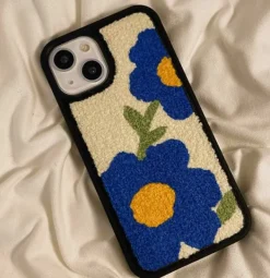 Iphone Cases*Boogzel Clothing Blue Flower Teddy iPhone Case