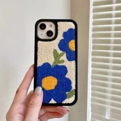 Iphone Cases*Boogzel Clothing Blue Flower Teddy iPhone Case