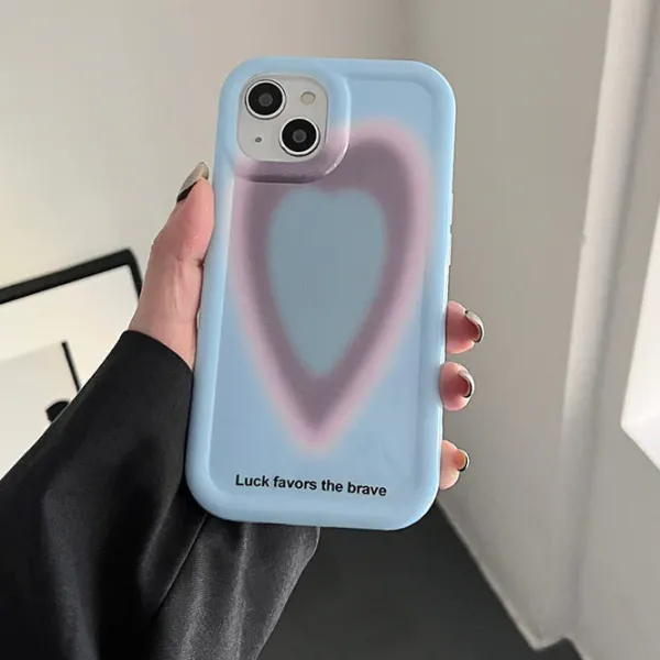 Iphone Cases*Boogzel Clothing Gradient Heart iPhone Case Blue