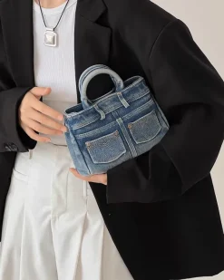 Bags & Purses|Jeans*Boogzel Clothing Jeans Y2K Mini Handbag Blue