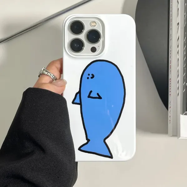 Iphone Cases*Boogzel Clothing Blue Whale iPhone Case White/blue