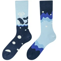 Socks*Boogzel Clothing Whale Mismatched Socks Blue