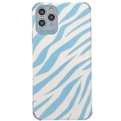 Iphone Cases*Boogzel Clothing Blue Zebra Print iPhone Case