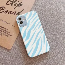 Iphone Cases*Boogzel Clothing Blue Zebra Print iPhone Case