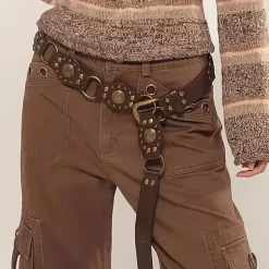 Belts & Chains*Boogzel Clothing Boho Buckle Belt Brown