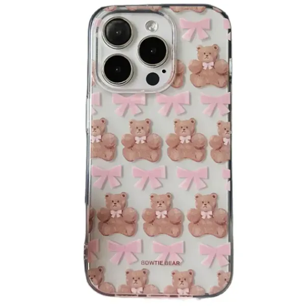 Iphone Cases*Boogzel Clothing Bow Bear iPhone Case Pink