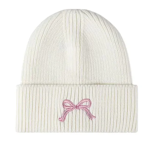 Hats*Boogzel Clothing Bow Embroidery Beanie Hat