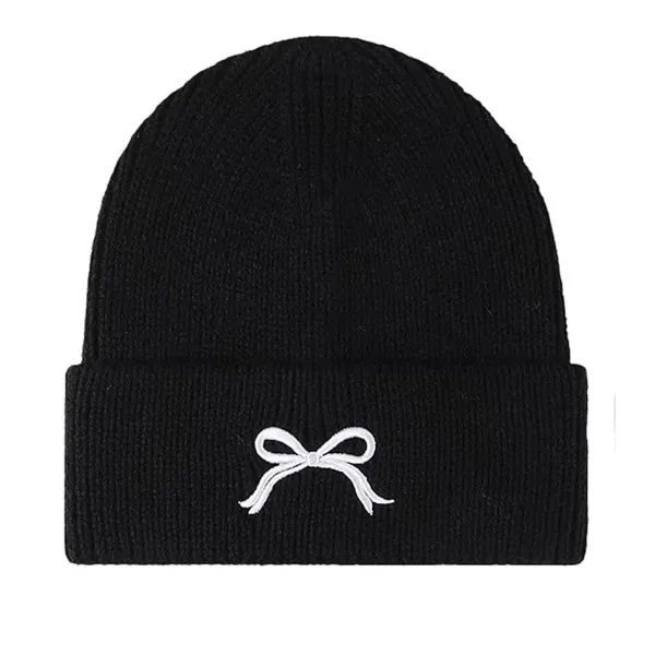 Hats*Boogzel Clothing Bow Embroidery Beanie Hat