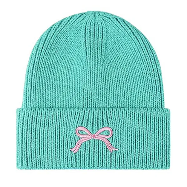 Hats*Boogzel Clothing Bow Embroidery Beanie Hat