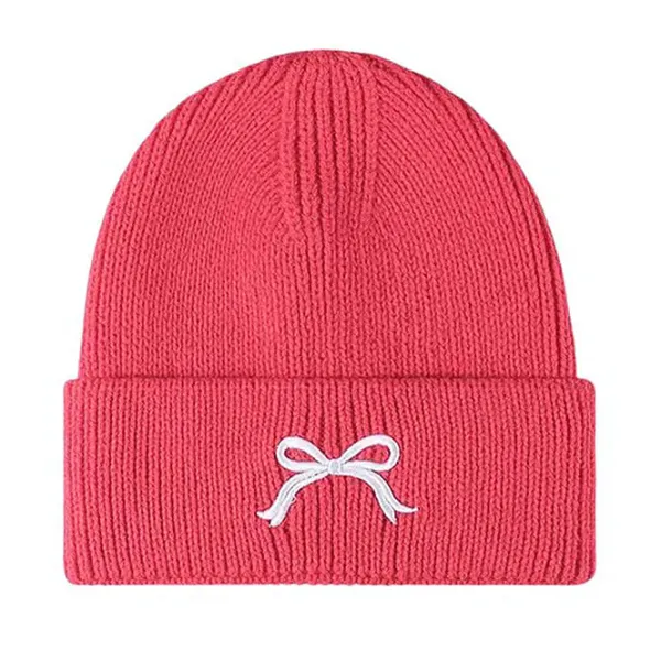 Hats*Boogzel Clothing Bow Embroidery Beanie Hat