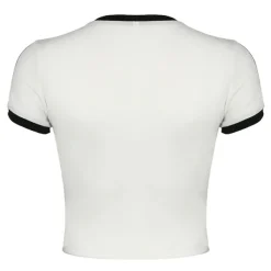 Y2K Tops|Crop Tops*Boogzel Clothing Bow Embroidery Y2K Crop Top White/black