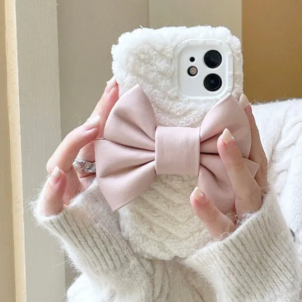 Iphone Cases*Boogzel Clothing Bow Fluffy iPhone Case