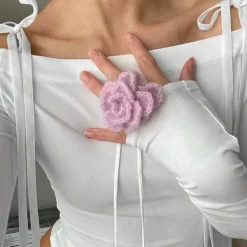 Long Sleeve Tops*Boogzel Clothing Bow Off-Shoulder Long Sleeve Top White